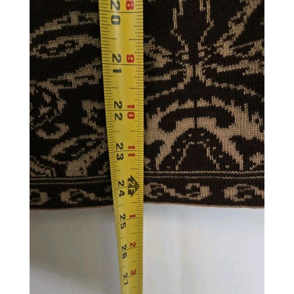 VTG Cherry Lewis Cardigan Womens M Sweater Brown Wool Blend England Casual Fall - Picture 7 of 7